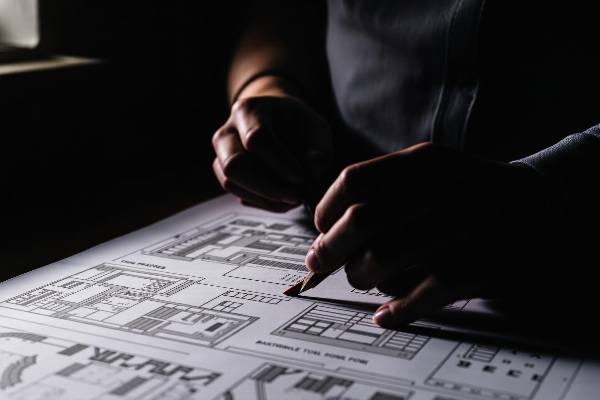 Construction blueprints